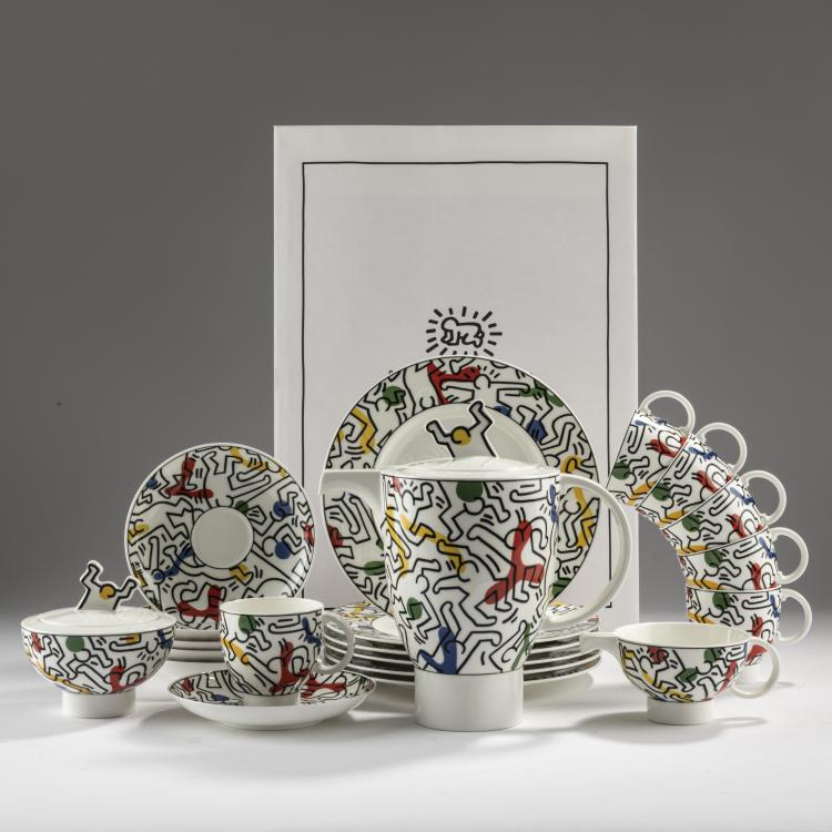 Bild 1 zu Objekt, 'Spirit of Art' coffee service, 1991, Keith Haring (after), Villeroy & Boch, 163D 696